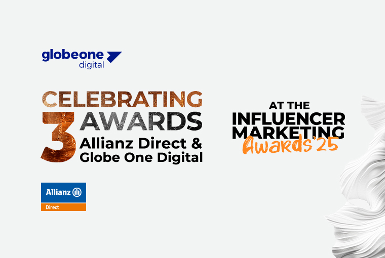 Globe One Digital & Allianz Direct Win 3 Influencer Marketing Awards