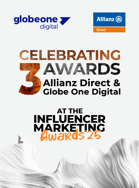 Globe One Digital & Allianz Direct Win 3 Influencer Marketing Awards
